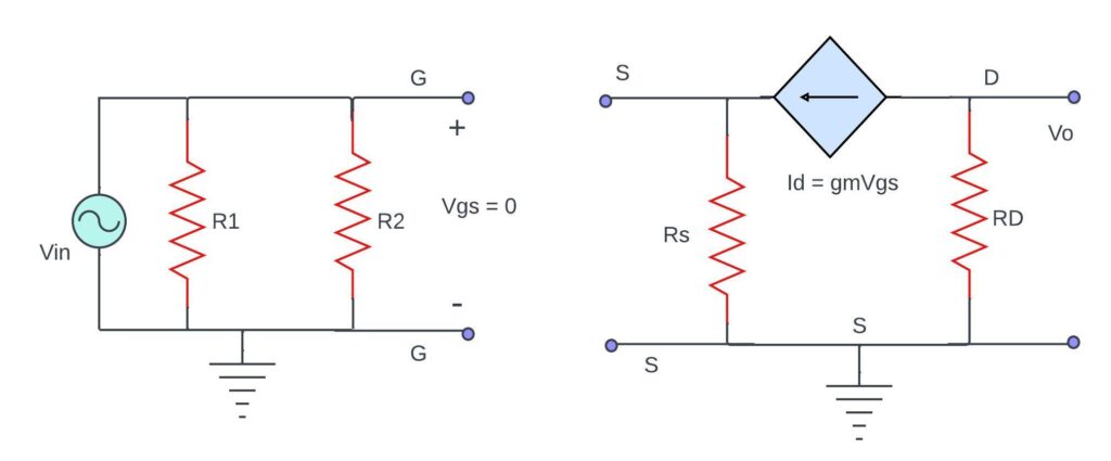 small signal analysis of common source amplifier