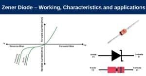Zener Diode – Working, Characteristics and applications