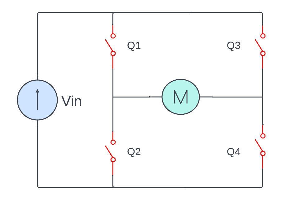 DC motor controller circuit diagram