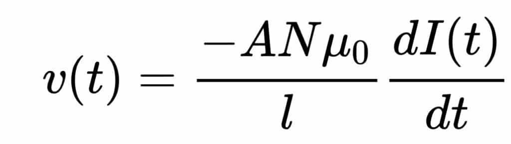 rogowski coil formula